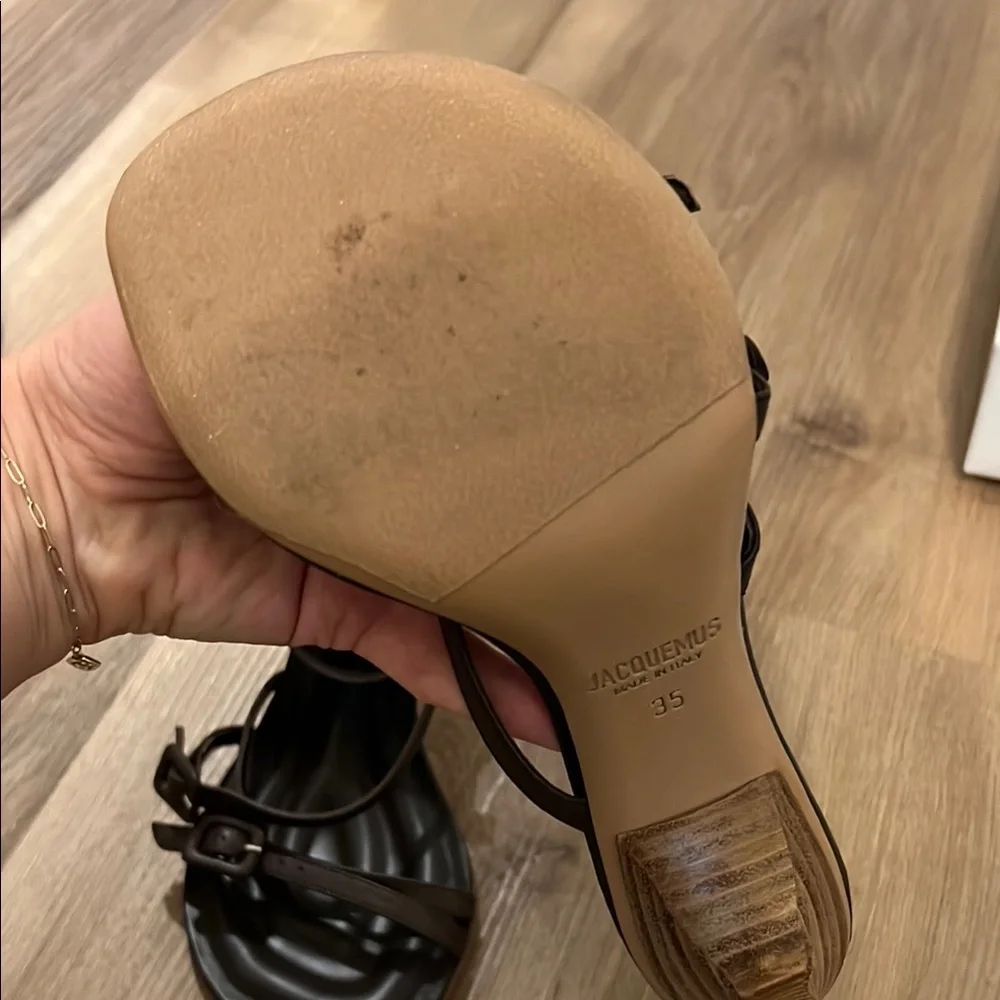 Jacquemus Brown High Heel Sandals - Picture 7 of 12